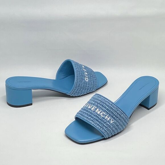 Givenchy Logo Raffia Slide Sandals size 39 - Picture 10 of 16